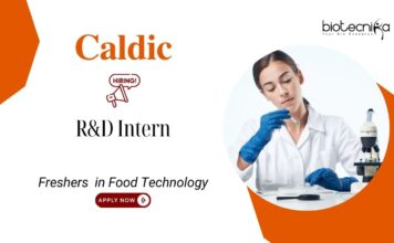 Food Technology Internship at Caldic, for R&D Intern role. Hands-on experience in food formulation, analysis, & product innovation. Apply
