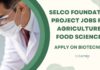 Agriculture & Food Sciences Jobs at Selco Foundation