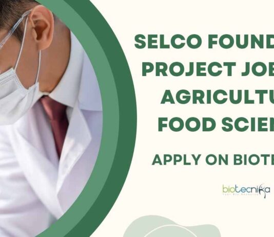 Agriculture & Food Sciences Jobs at Selco Foundation
