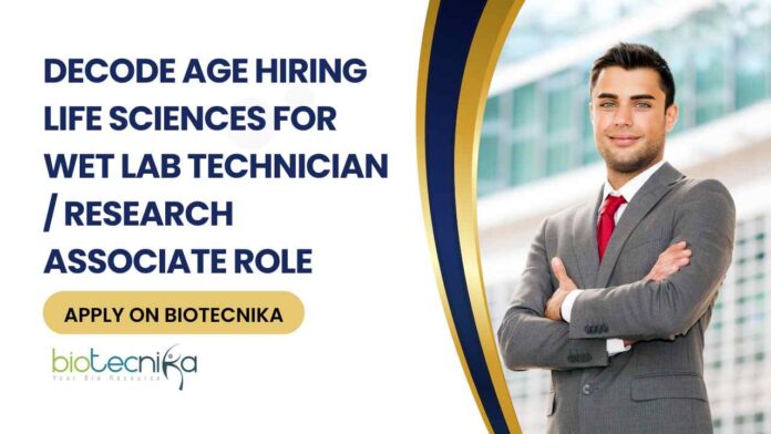 Life Sciences Jobs at Decode Age