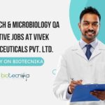 MSc Biotech & Microbiology QA Executive Jobs