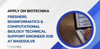 Freshers Bioinformatics & Computational Biology Job