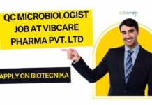 QC Microbiologist Job at Vibcare Pharma Pvt.