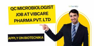 QC Microbiologist Job at Vibcare Pharma Pvt.