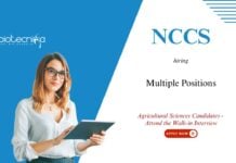 Agricultural Sciences Job Opportunities at NCCS. Attend the Walk-in Interview for research project jobs in Pune.