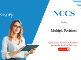 Agricultural Sciences Job Opportunities at NCCS. Attend the Walk-in Interview for research project jobs in Pune.