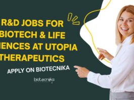 Biotech & Life Sciences Jobs at Utopia Therapeutics