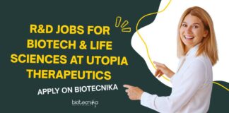 Biotech & Life Sciences Jobs at Utopia Therapeutics
