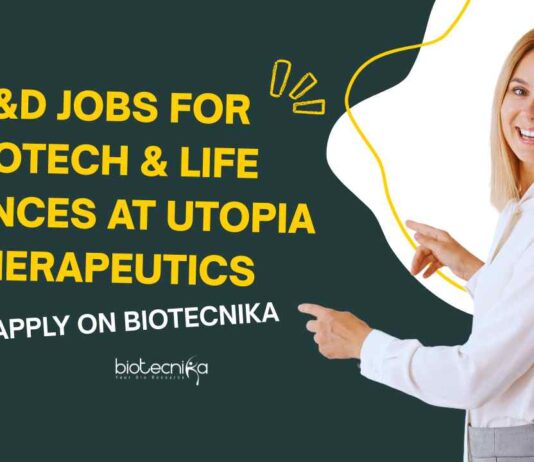Biotech & Life Sciences Jobs at Utopia Therapeutics