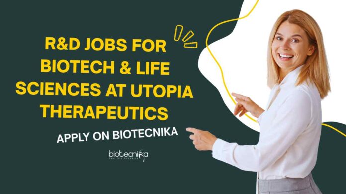 Biotech & Life Sciences Jobs at Utopia Therapeutics