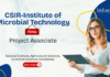 Project Associate Jobs at CSIR-Institute of Microbial Technology. Animal Science, Agricultural, and research jobs. Apply Now