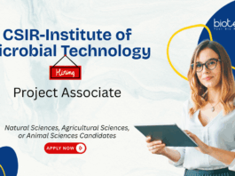 Project Associate Jobs at CSIR-Institute of Microbial Technology. Animal Science, Agricultural, and research jobs. Apply Now