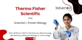 Freshers Protein Biology Scientist Job at Thermo Fisher Scientific. Life Sciences R&D careers. Life Sciences Candidates, Apply Now