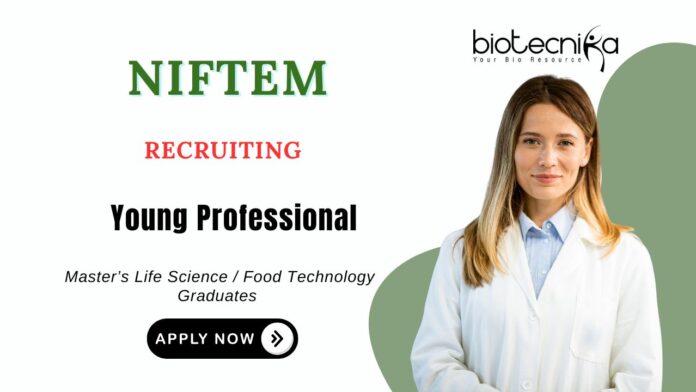 Young Professional Job MSc Life Science Candidates Apply Now