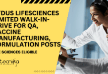 MSc Biotech Jobs at Zydus Lifesciences