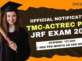 ACTREC JRF 2026 Application Form