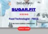 Food Technologist Job in Bangalore | FMCG Operations Hiring