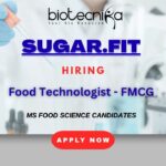 Food Technologist Jobs in Bangalore at Sugar.fit, Apply Online Food Technologist Job in Bangalore | FMCG Operations Hiring