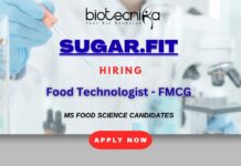 Food Technologist Job in Bangalore | FMCG Operations Hiring