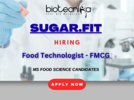 Food Technologist Job in Bangalore | FMCG Operations Hiring