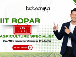 Agriculture Specialist ANNAM.AI IIT Ropar | Life Science Jobs | Agricultural Science Jobs