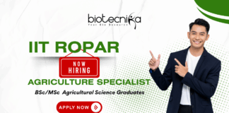 Agriculture Specialist ANNAM.AI IIT Ropar | Life Science Jobs | Agricultural Science Jobs