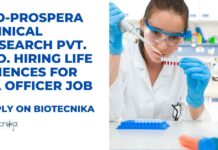Life Sciences QA Officer Jobs at Bio-Prospera Clinical Research Pvt. Ltd., Apply on Biotecnika