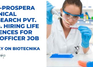 Bio-Prospera Clinical Research Pvt. Ltd. Hiring Life Sciences For QA Officer Job, Apply on Biotecnika Life Sciences QA Officer Jobs at Bio-Prospera Clinical Research Pvt. Ltd., Apply on Biotecnika