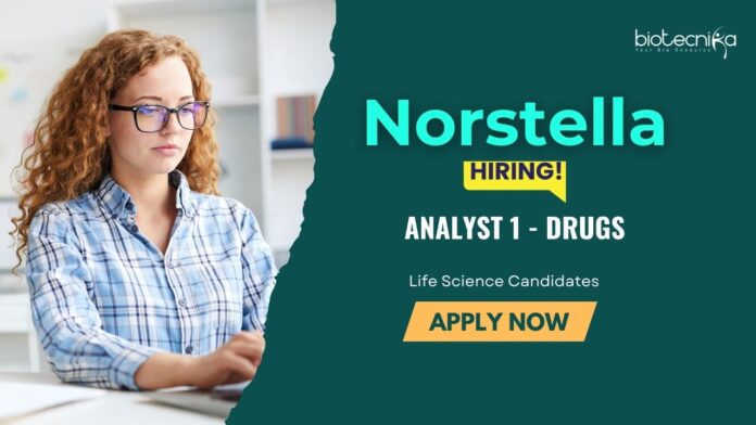 Life Science Jobs: Norstella is Hiring for the Analyst I Position | Life Science Candidates Apply Now | Analyst Jobs