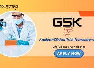 Life Science Jobs at GSK – Apply Now Life Science Jobs: GSK is Hiring Analyst – Clinical Trial Transparency | Life Science Candidates Apply Now | GSK Career | Analyst Jobs