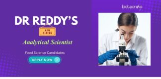 Scientist Jobs: Dr Reddy's Hiring Analytical Scientist | Food Tech/ Science Graduates Apply Now | Dr Reddy's Career | Food Science Jobs