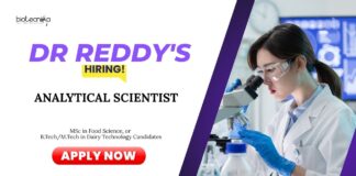 Scientists Jobs: Dr Reddy's is Hiring an Analytical Scientist | Apply Now for Dr Reddy’s Career | Food Science Jobs