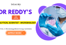 Dr. Reddy’s Laboratories Hiring Analytical Scientist in Microbiology | M.Sc. Biotechnology & Life Science Jobs Dr. Reddy’s Laboratories Analytical Scientist in Microbiology | Life Science Jobs | Biotechnology Careers
