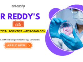 Dr. Reddy’s Laboratories Analytical Scientist in Microbiology | Life Science Jobs | Biotechnology Careers