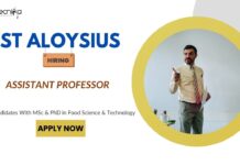 Food Tech Jobs: St Aloysius is Hiring Assistant Professor | Apply Now for Life Science Career