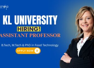 Food Tech Jobs: Assistant Professor Position at KL University – Apply Now Food Tech Jobs: KL University is Hiring an Assistant Professor | BTech, MTech & PhD in Food Technology - Apply Now | Food Science Jobs