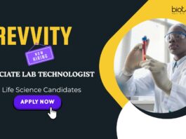 Life Science Jobs: Revvity is Hiring Associate Lab Technologist | Apply Now for Life Science Career | Lab Technologist Jobs