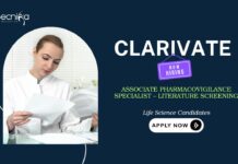 Pharmacovigilance Jobs at Clarivate – Life Science Graduates Apply Now Pharmacovigilance Jobs: Clarivate is Hiring Associate Pharmacovigilance Specialist | Life Science Candidates Apply Now | Life Science Jobs