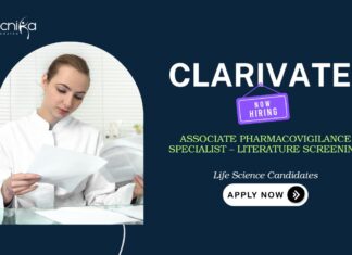 Pharmacovigilance Jobs at Clarivate – Life Science Graduates Apply Now Pharmacovigilance Jobs: Clarivate is Hiring Associate Pharmacovigilance Specialist | Life Science Candidates Apply Now | Life Science Jobs