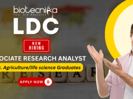 Associate Research Analyst role at LDC for research analyst jobs, agronomist jobs, and life science jobs