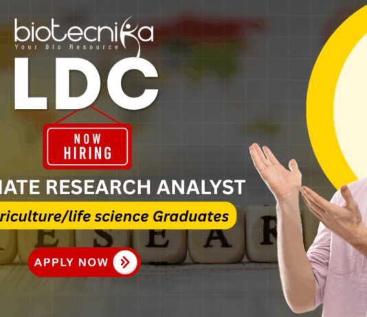 Associate Research Analyst role at LDC for research analyst jobs, agronomist jobs, and life science jobs