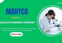 Research Jobs: Mahyco is Hiring an Associate Research Scientist | Apply Now for Mahyco Career | Life Science Jobs