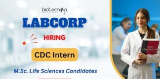 Biotechnology Internships at Labcorp – Controlled Document Coordinator Role