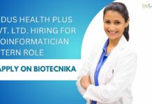Freshers Bioinformatician Intern at Indus Health Plus Pvt. Ltd.