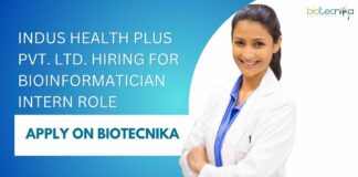Freshers Bioinformatician Intern at Indus Health Plus Pvt. Ltd.