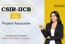 Biochemistry Job at CSIR-IICB. Project Associate Position. Walk-in interview for a DBT-funded cardiac hypertrophy project.