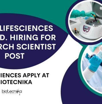 Tanu Lifesciences Pvt. Ltd. Hiring For Research Scientist Post – Life Sciences Apply at Biotecnika Life Sciences Vacancies Latest