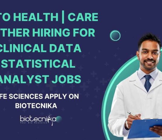 Clinical Data Statistical Analyst Jobs - Life Sciences Apply on Biotecnika