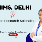 Research Jobs at AIIMS, Delhi. Bioinformatics Candidates, Apply Now. Project Research Scientist Position. Bioinformatics and AI/ML Job.