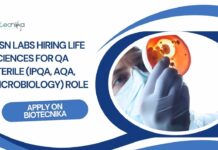 Life Sciences QA Jobs at MSN Labs